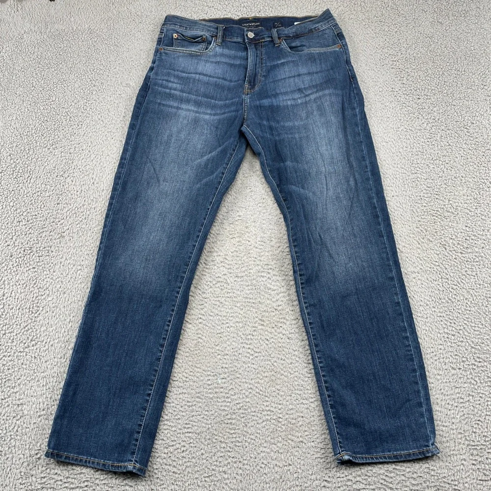 Lucky Brand Jeans Mens 36x32 Blue 221 Straight Stretch Denim Pants